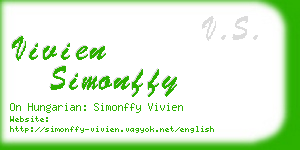 vivien simonffy business card